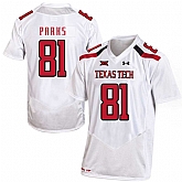 Texas Tech Red Raiders 81 Dave Parks White College Football Jersey Dzhi,baseball caps,new era cap wholesale,wholesale hats